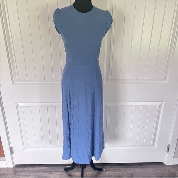 Reformation Gavin Dress in Morning Glory (Blue) - Picture 3 of 4